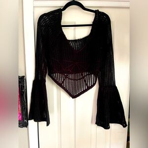 KILLSTAR BELL SLEEVED TOP